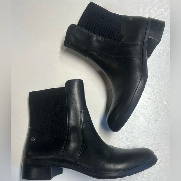 Aetrex Womens Kaitlyn Leather Round Toe Ankle Fashion Boots, Black, Size 36 - Picture 8 of 16